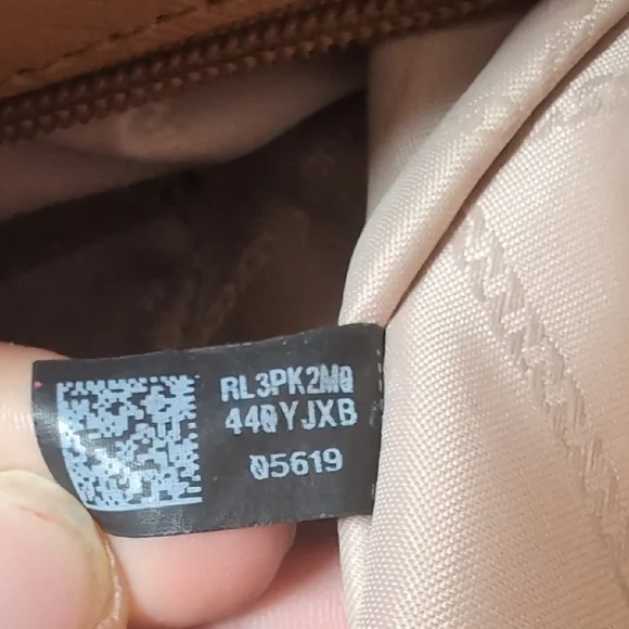 Michael Kors Cream and Brown Tote Bag with Signature Charm - Picture 7 of 17